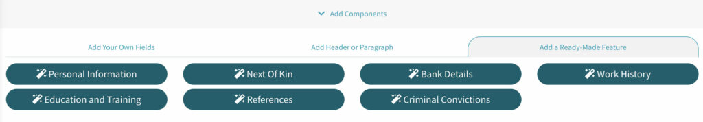 Component - Add a Pre-Built Section